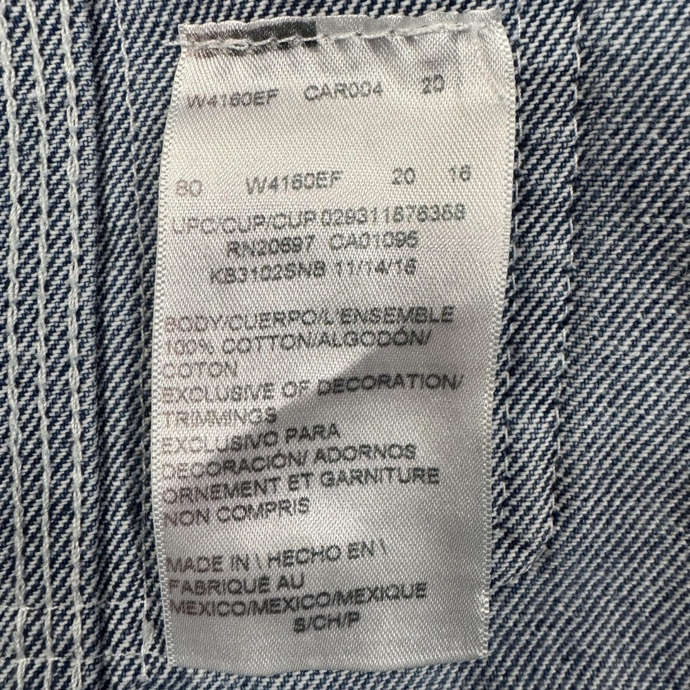 Dickies Bib Overalls Kids S Blue Denim Carpenter Play Farm Work School Casual - Picture 3 of 16